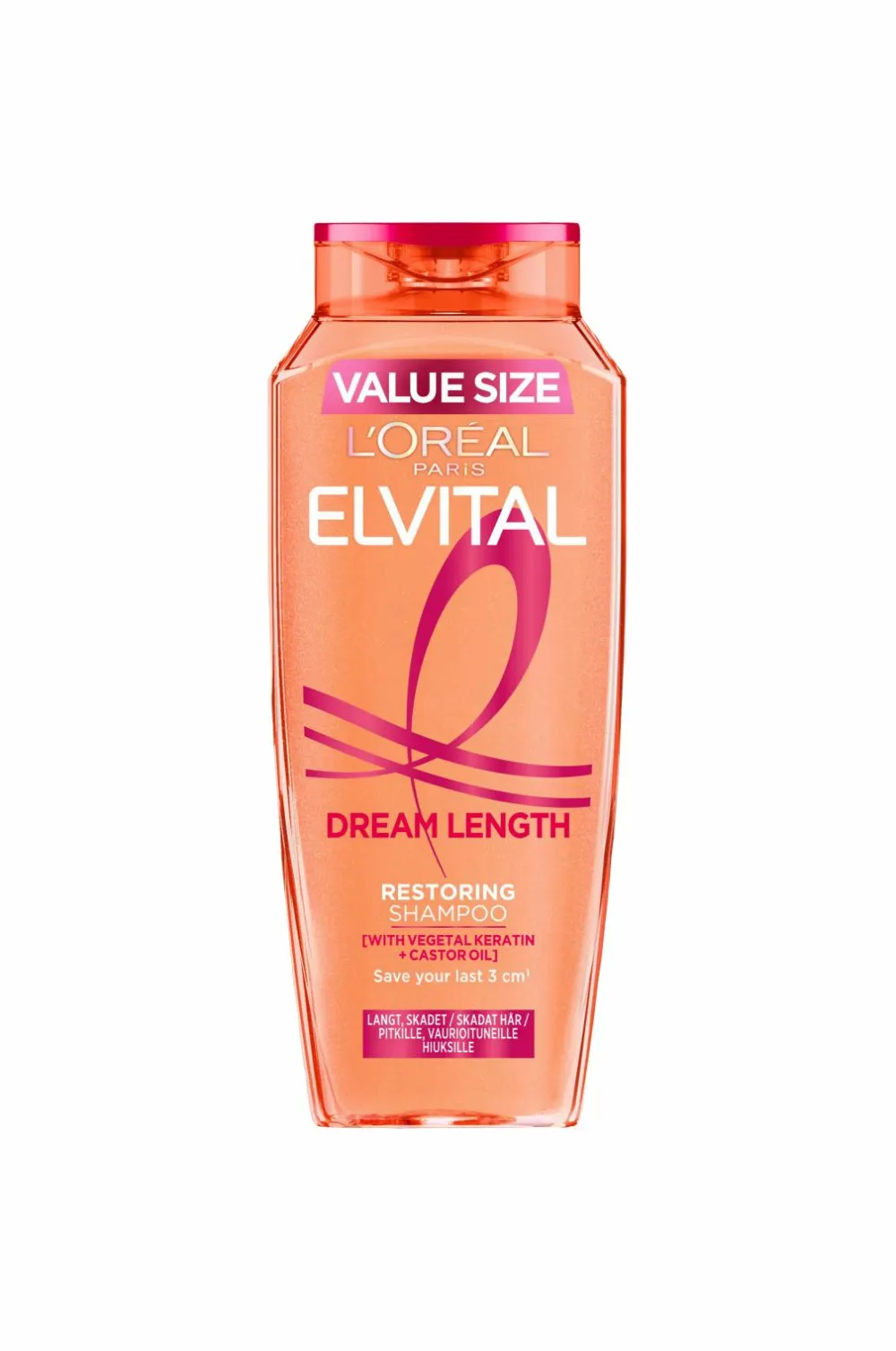 L'Oréal Paris Hår|Hår>Elvital Dream Length Shampoo For Long Hair 500 Ml