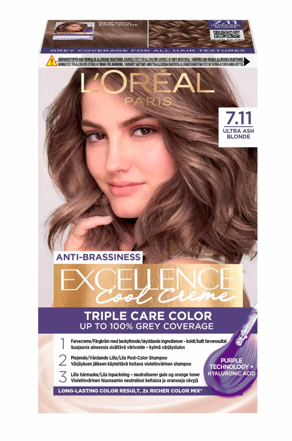 L'Oréal Paris Excellence Cool Creme Ultra Ash Blonde Hot