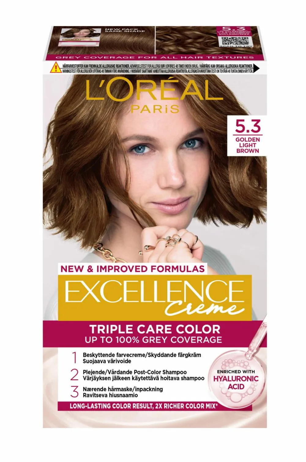 L'Oréal Paris Hårfarve>Excellence Creme 5.3 Lus Guldbrun