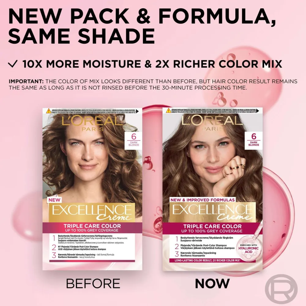 L'Oréal Paris Excellence Creme 6 Mörkblond New