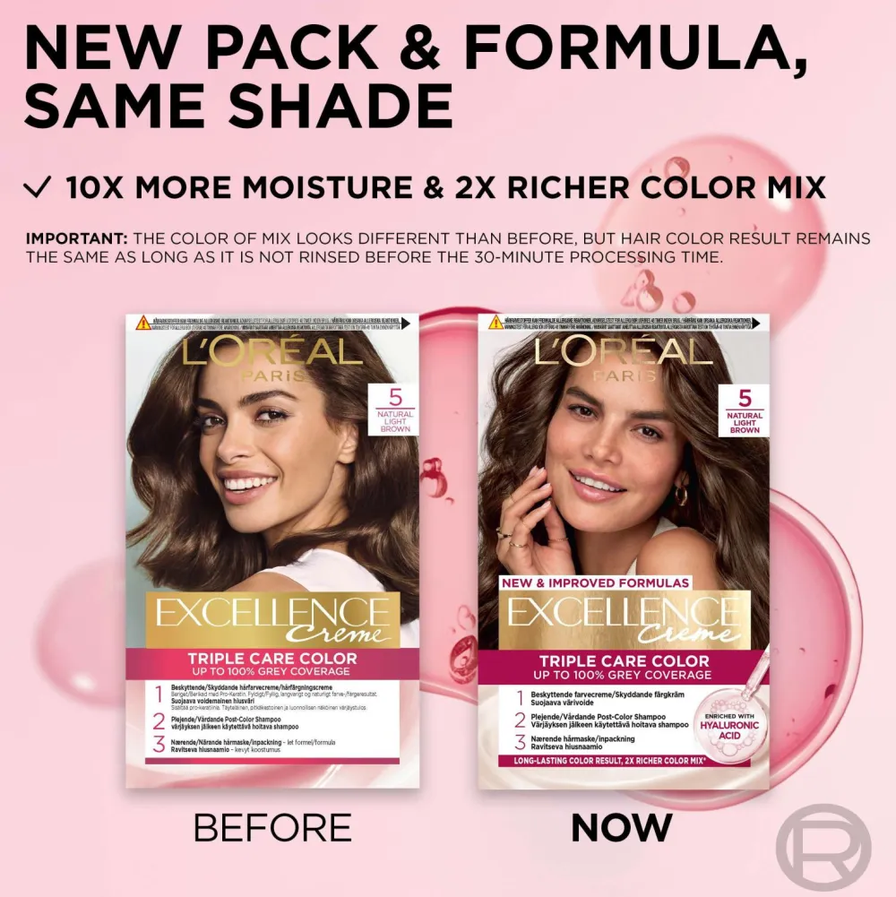 L'Oréal Paris Hårfarve>Excellence Creme 5 Ljusbrun