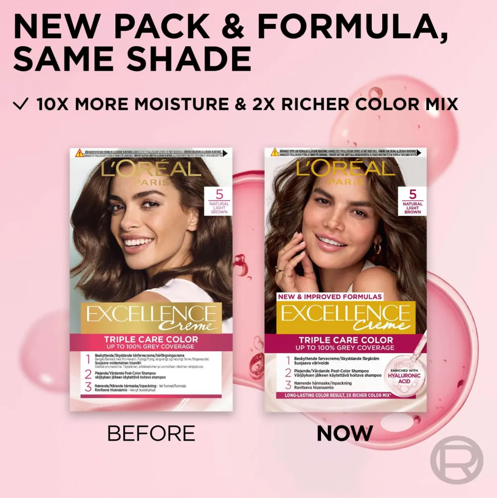 L'Oréal Paris Hårfarve>Excellence Creme 5 Ljusbrun