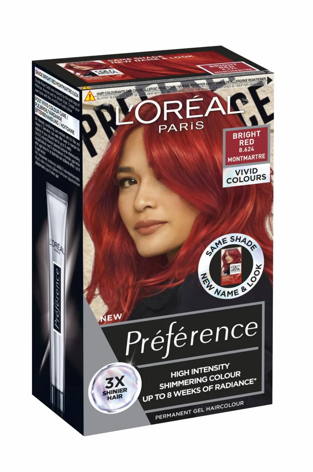 L'Oréal Paris Hårfarve Préférence Vivids Vivids Bright Red 8.624 Online