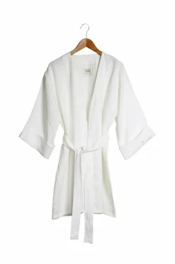 Lovely Linen Kimono Lovely i vasket hør Off-white Sale