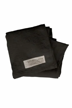 Lovely Linen Sengetæppe Lovely i vasket hør Dark grey Sale