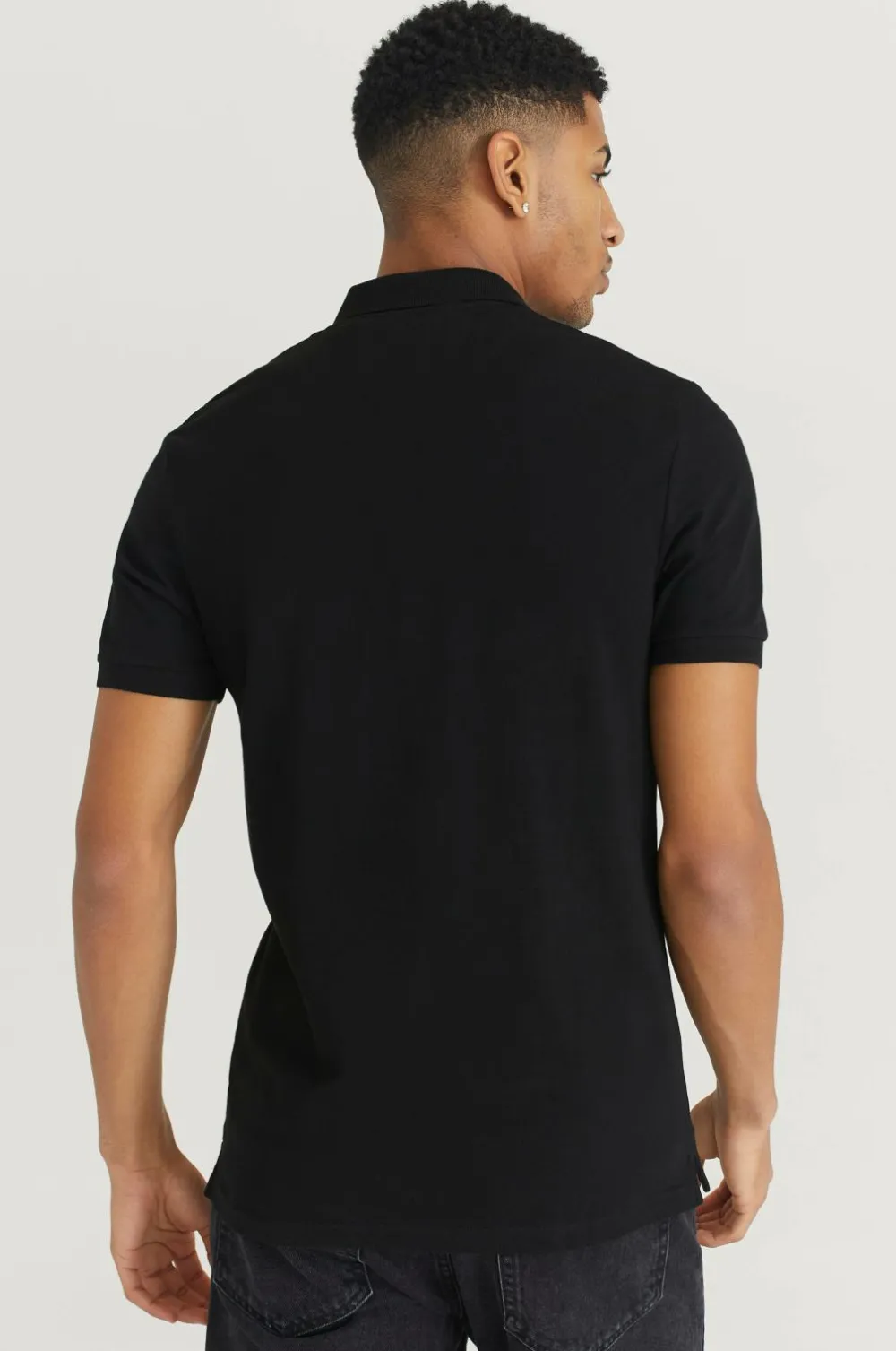 Lyle & Scott Poloshirts>Poloshirt Plain Polo Shirt Jet black