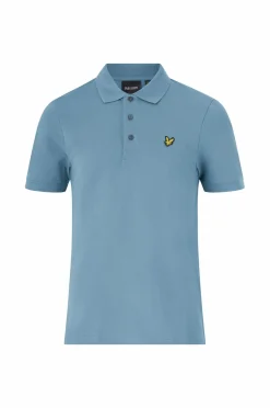 Lyle & Scott Poloshirt Plain Polo Shirt X861 Ocean Sky Clearance