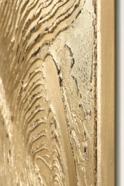 Malerifabrikken Design Maleri / Metallic Champagne / 90x120 Cm Guld
