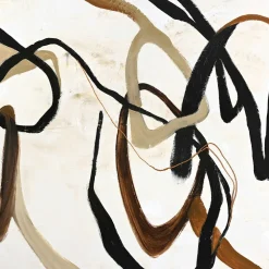Malerifabrikken Posters & Billeder>Design Painting / Once Again / 100x100 Cm / Sort ramme Brun