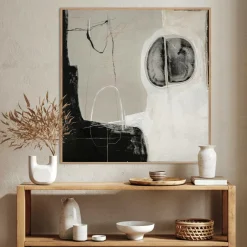Malerifabrikken Design Painting / Ensemble / 100x100 Cm / Egetræsramme Grå Outlet