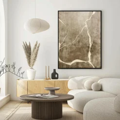 Malerifabrikken Design Painting / Vibranium / 90x120 Cm / Sort ramme Brun Online