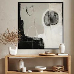 Malerifabrikken Design Painting / Ensemble / 100x100 Cm / Sort ramme Grå Sale