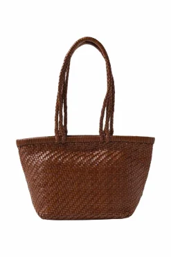 Mango Tasker>Lædertaske Bolso Marrón Medio