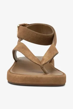 Mango Sandaler Sandalia Marrón Claro/Pastel Discount