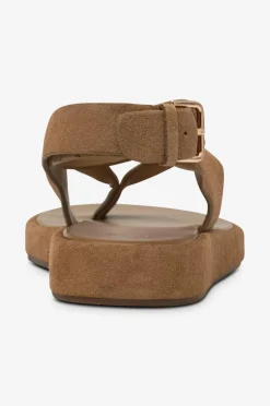 Mango Sandaler Sandalia Marrón Claro/Pastel Discount
