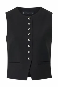 Mango Blazere & Veste>Vest Waistcoat Gabo Black