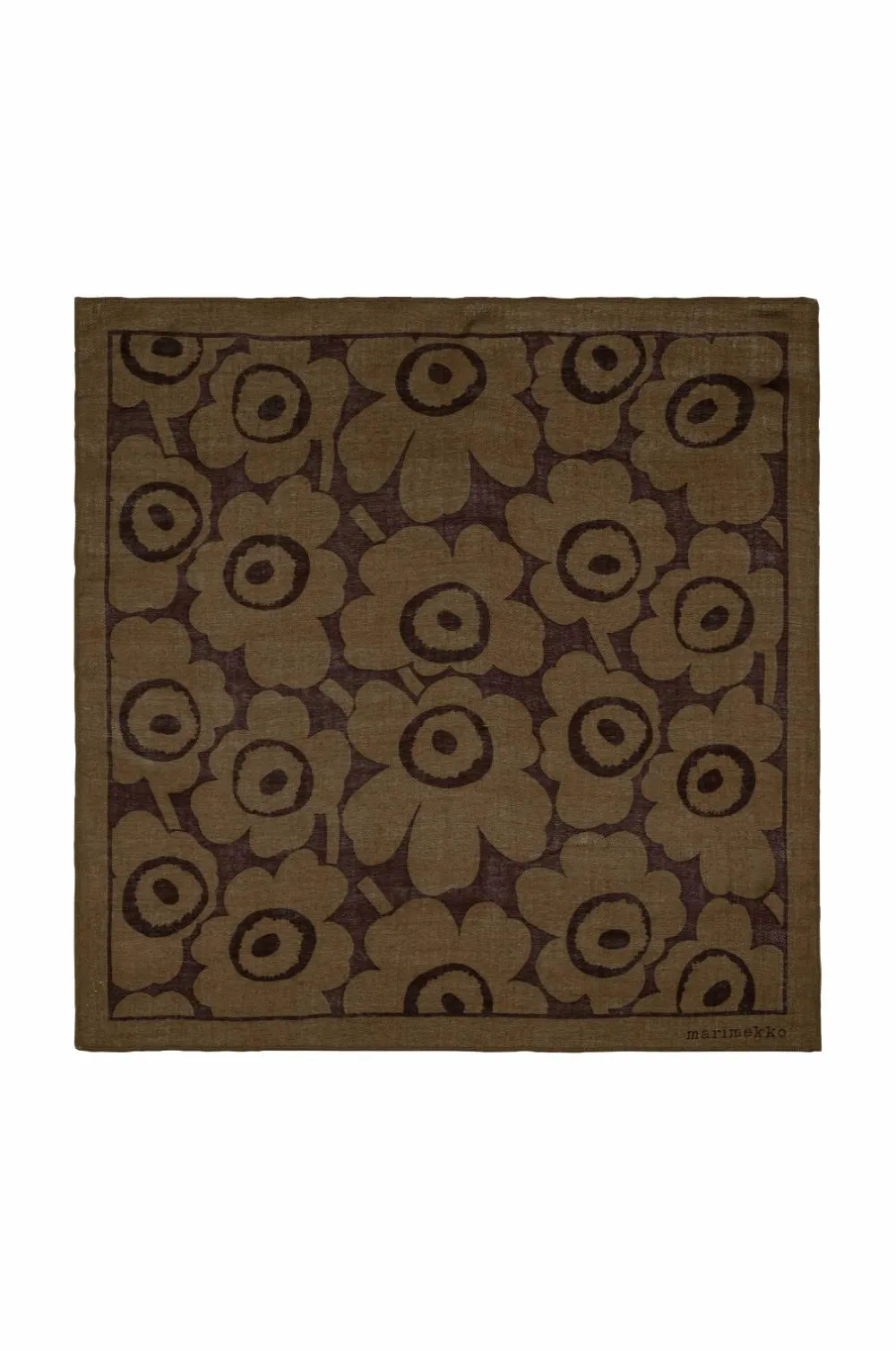Marimekko Kuittaus Unikko beige, mørkebrun Sale