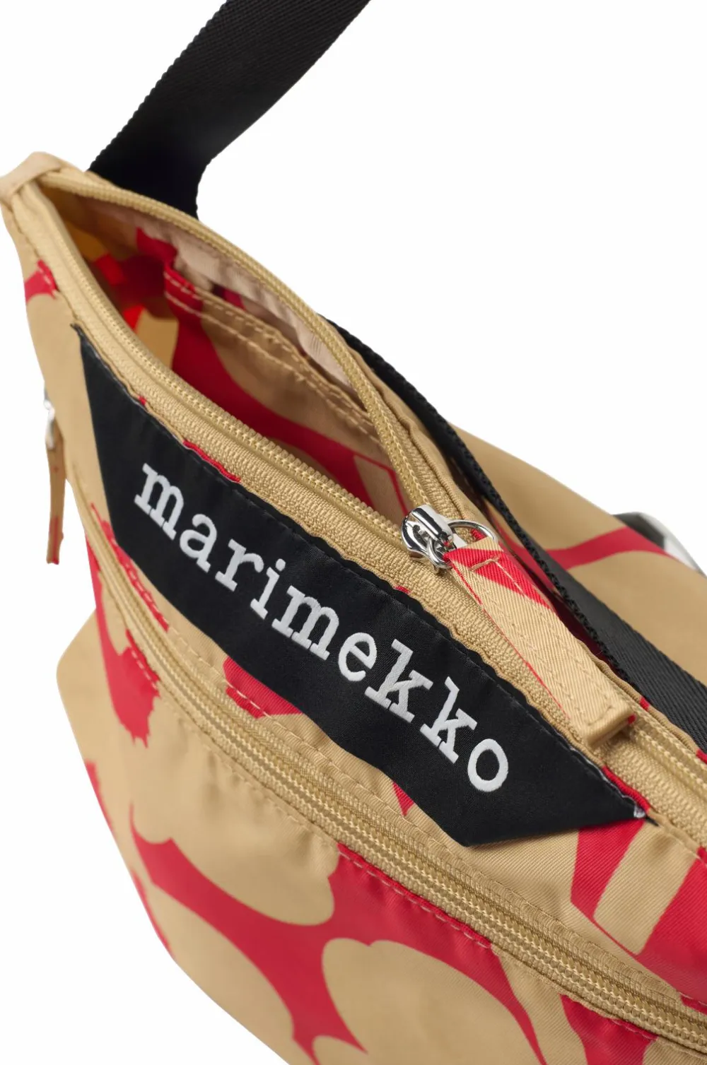 Marimekko Tasker>Taske Neat Crossbody Unikko S Light Brown/Red