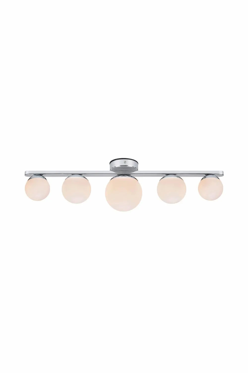 Markslöjd Badeværelsesbelysning>Loftlampe Puro 5L, IP44 Krom/opal