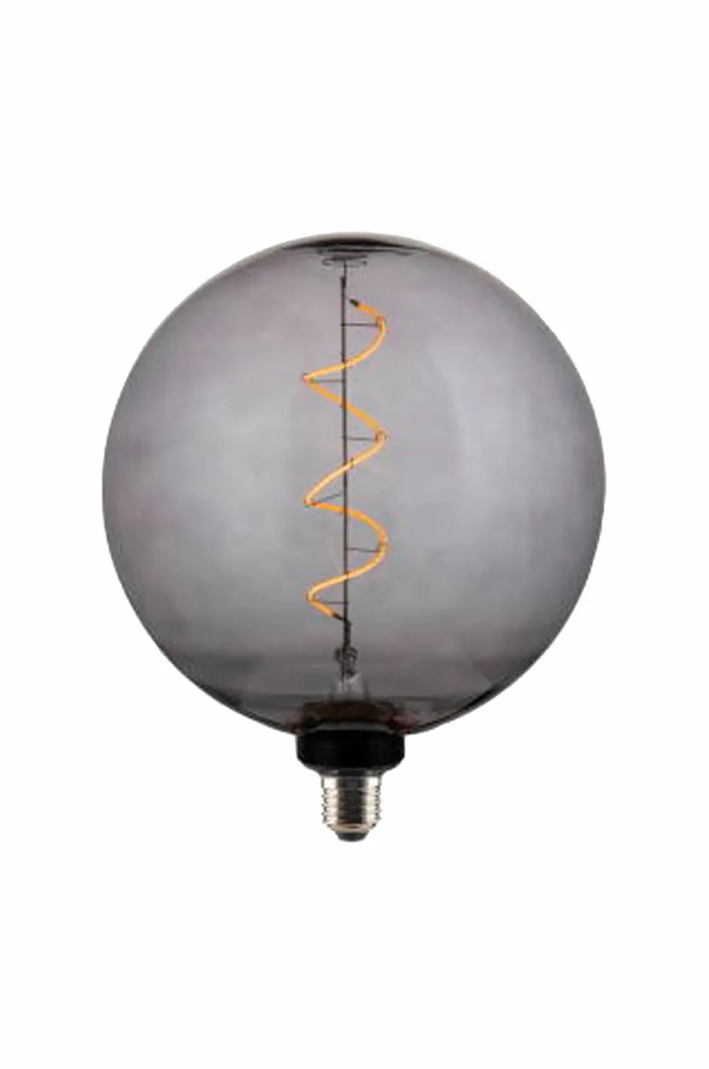 Markslöjd Lyskilde Globe E27 4W Soft LED 200 mm Røgfarvet