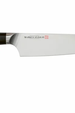Markus Aujalay Køkkenknive & Knivtilbehør>Japansk kokkekniv Classic 30 cm Nikkelpletteret messing