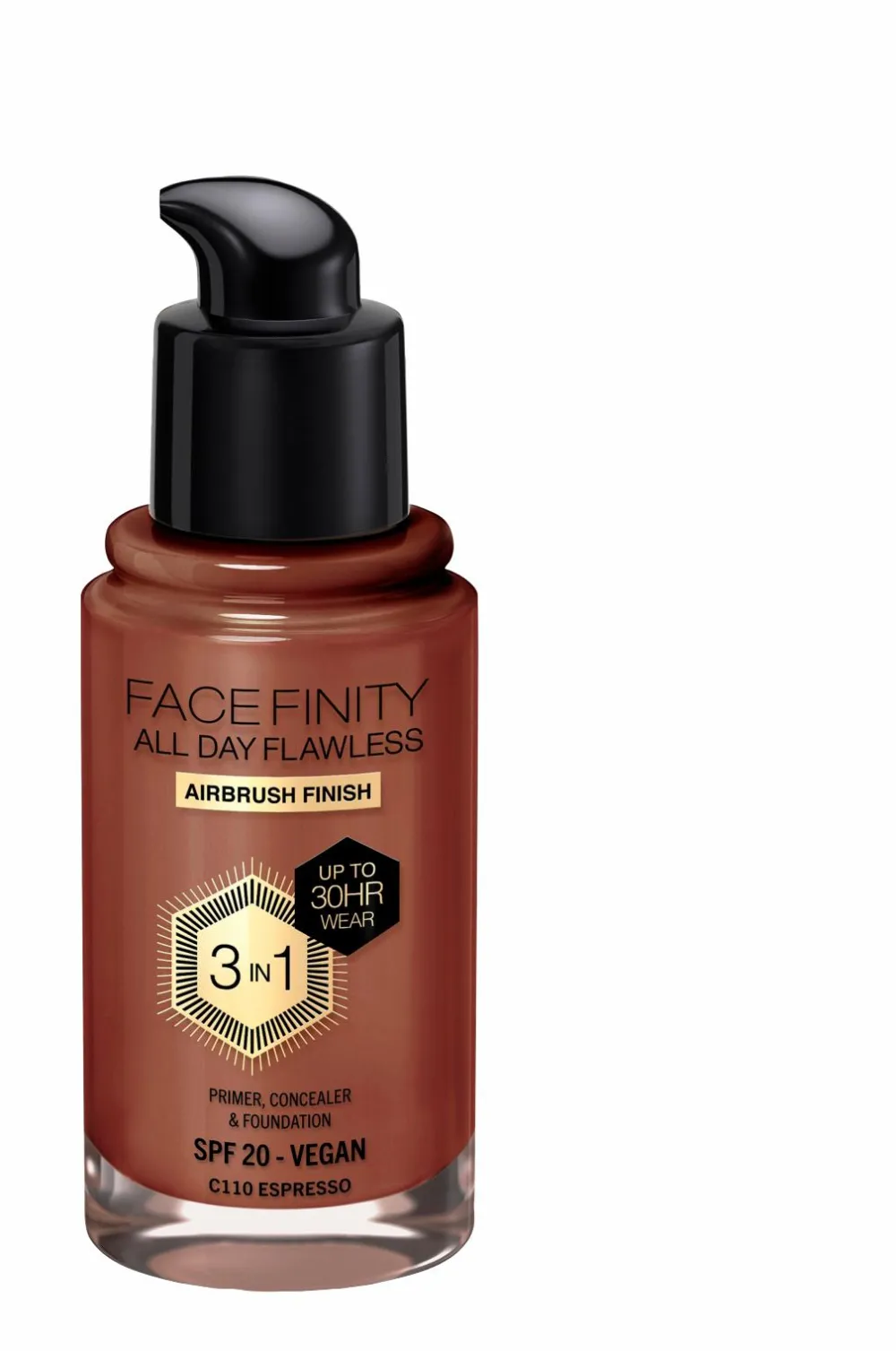 Max Factor Ansigt>All Day Flawless 3in1 Foundation 110 Espresso