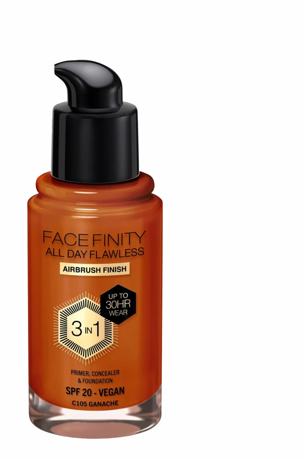 Max Factor Ansigt>All Day Flawless 3in1 Foundation 105 Ganache
