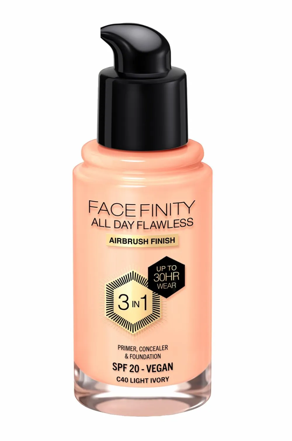 Max Factor Ansigt>All Day Flawless 3in1 Foundation 40 light ivory