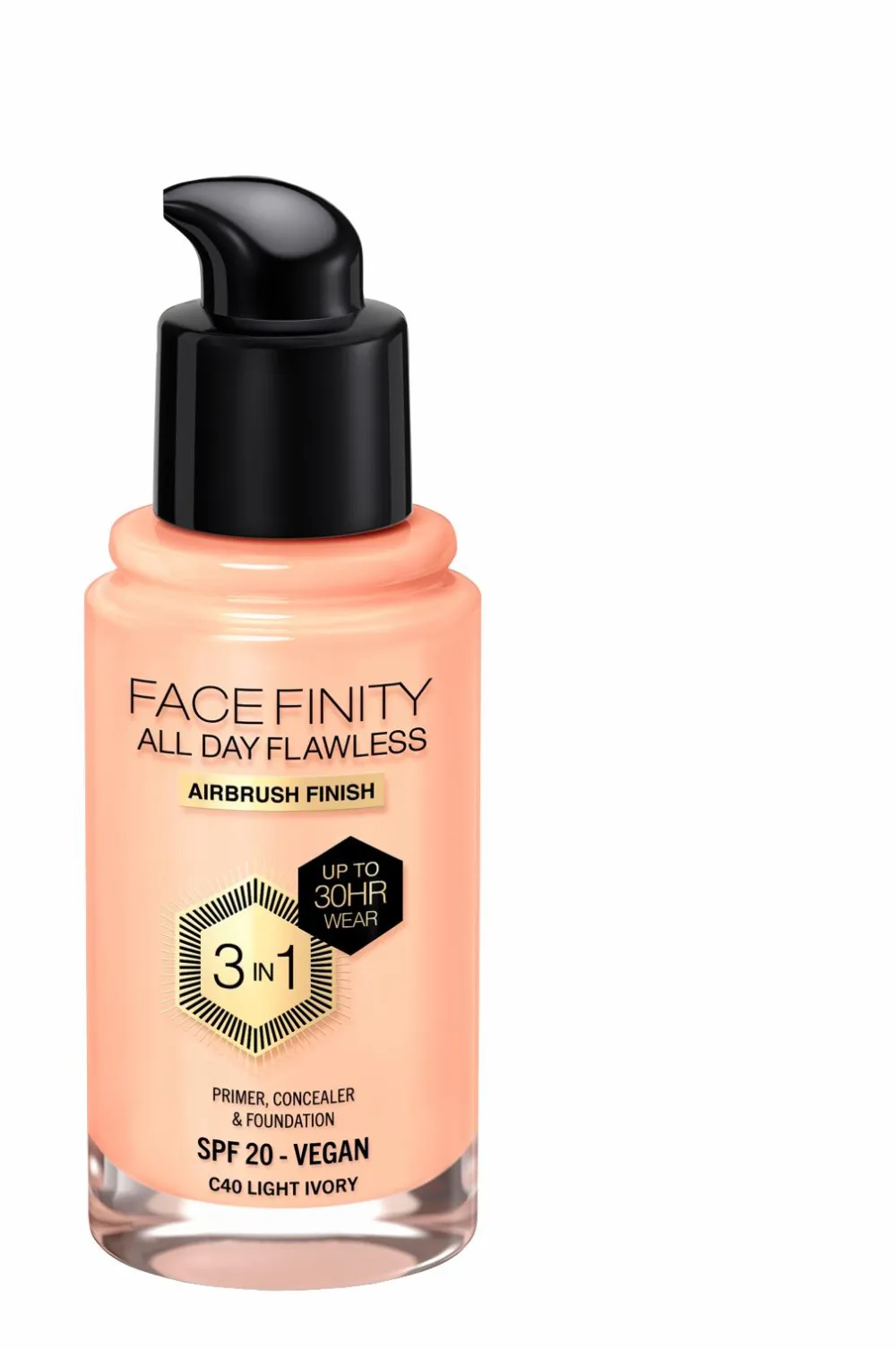 Max Factor Ansigt>All Day Flawless 3in1 Foundation 40 light ivory