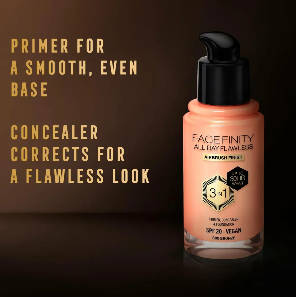Max Factor Ansigt>All Day Flawless 3in1 Foundation 80 Bronze