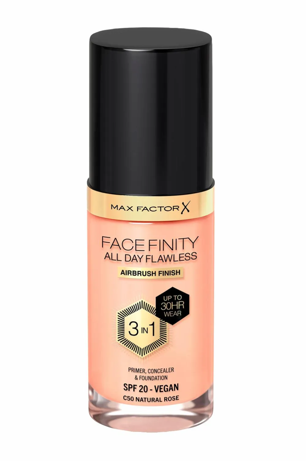 Max Factor Ansigt>All Day Flawless 3in1 Foundation 50 Natural rose