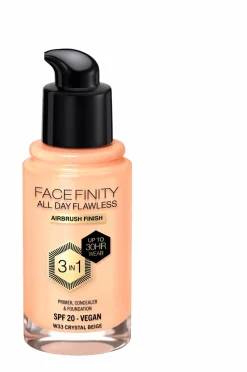 Max Factor All Day Flawless 3in1 Foundation 33 Crystal beige Clearance