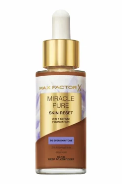 Max Factor Miracle Pure Serum Foundation 08 Deep To Very Deep Outlet