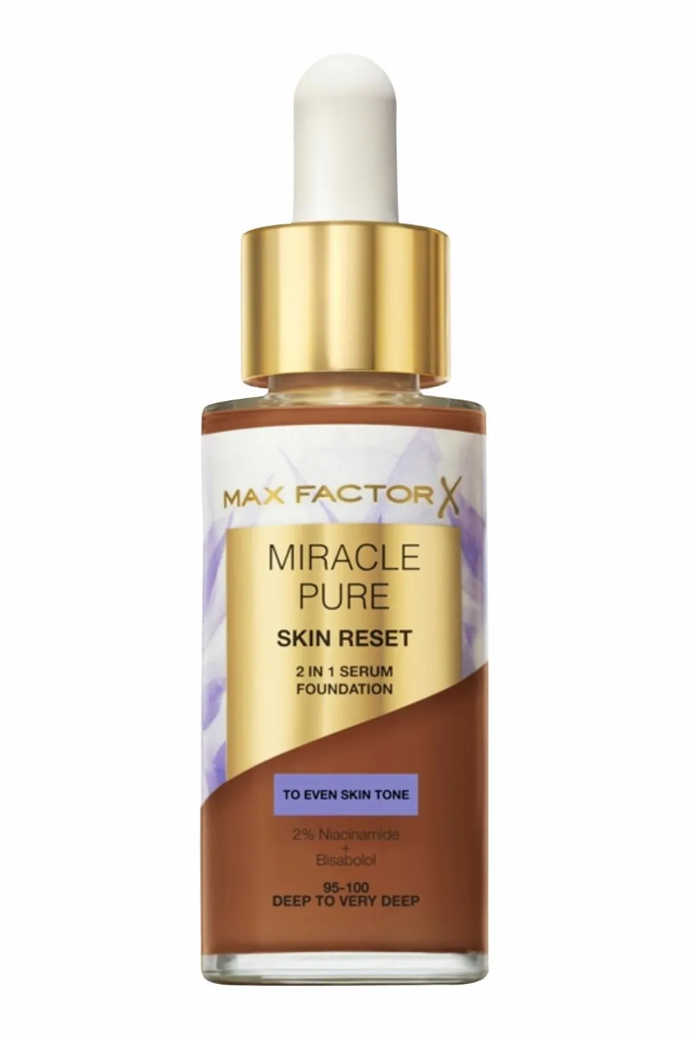 Max Factor Miracle Pure Serum Foundation 08 Deep To Very Deep Outlet