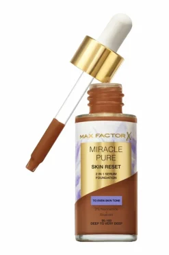 Max Factor Miracle Pure Serum Foundation 08 Deep To Very Deep Outlet