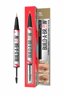 Maybelline BUILD-A-Brow 2-I-1 Brow Pen 250 Blonde New