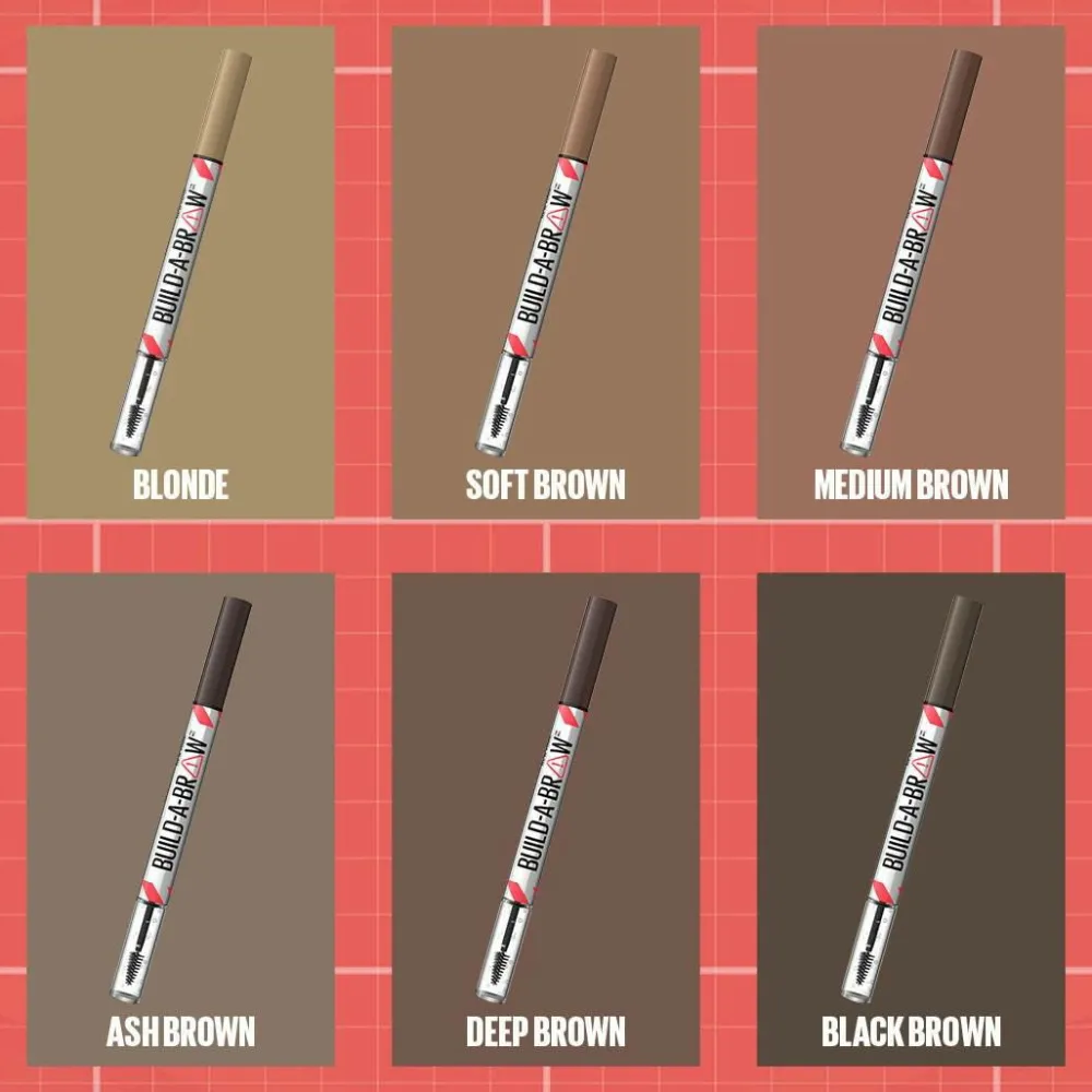 Maybelline BUILD-A-Brow 2-I-1 Brow Pen 255 Soft Brown Clearance