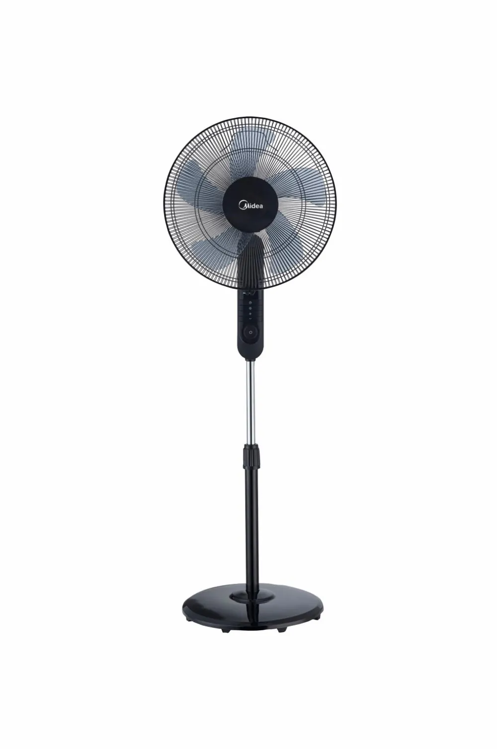 Midea Gulvvifte 3 hastigheder og fjernbetjening, sort No color Clearance