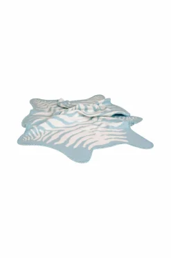 Mille Notti Dyne- & Pudebetræk Til Børn>Baby Plaid Zebra Aqua