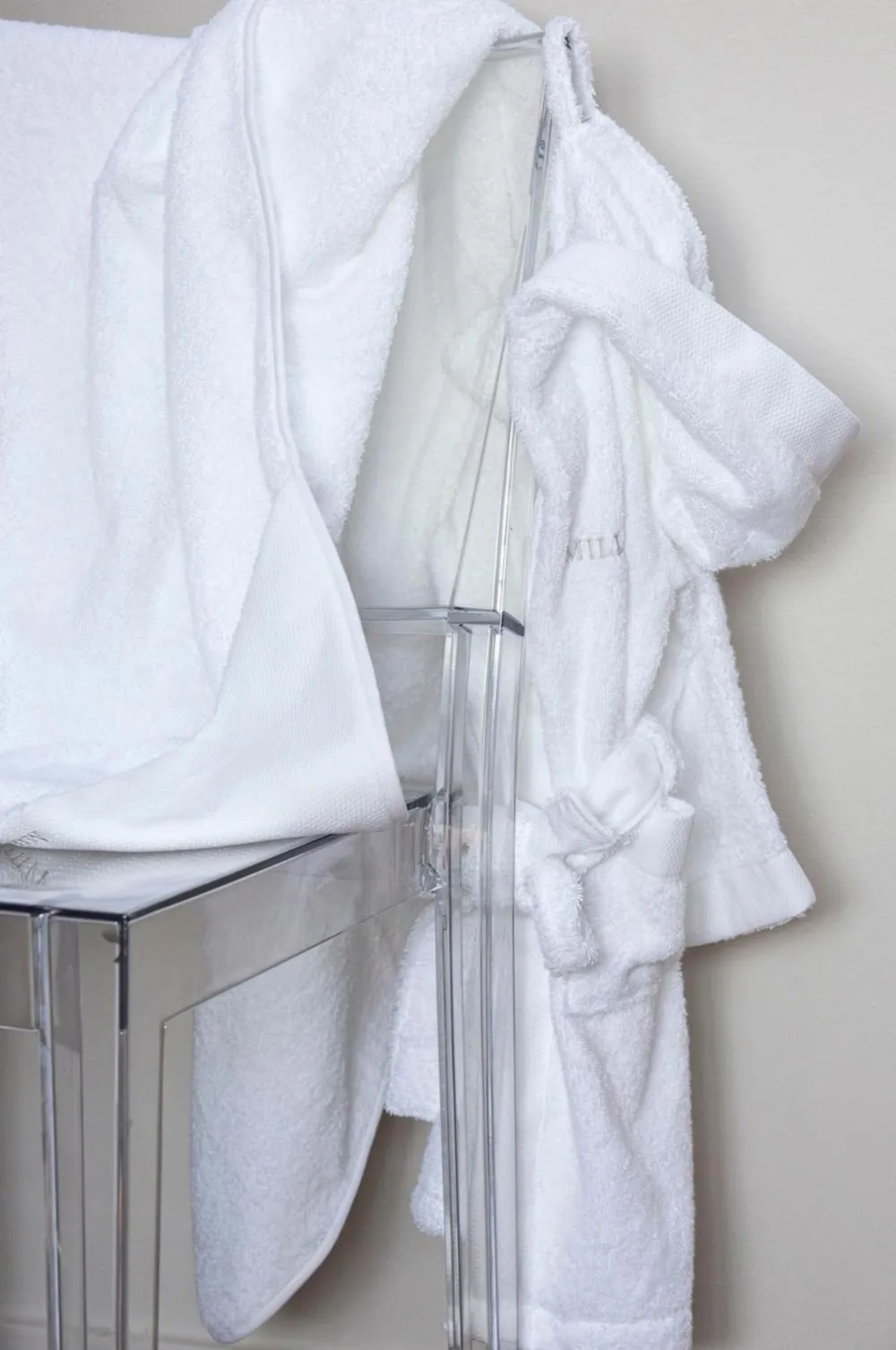 Mille Notti Undertøj & Badetøj|Badetøj>Babybadekåbe Albergo Hvid