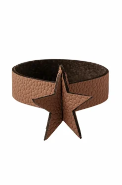 MiLLE W NORDISK DESIGN Bordtekstiler>Servietring stjerne 4-pak Cognac