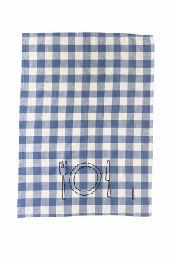 Mimou Tehåndklæde Plate Blue Sale