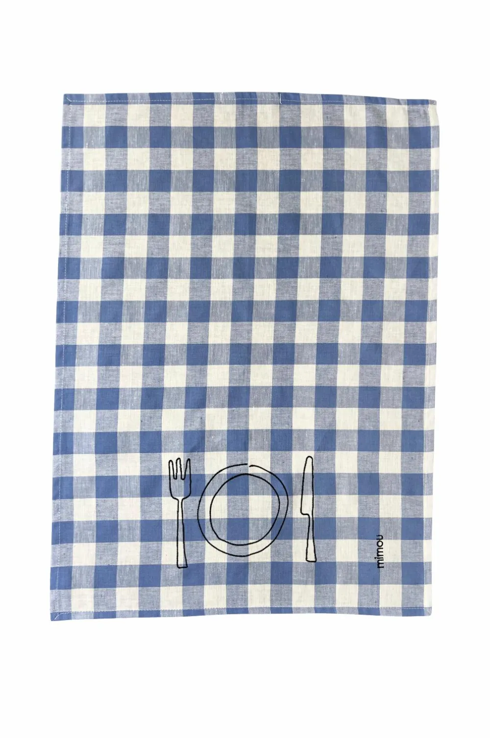 Mimou Tehåndklæde Plate Blue Sale