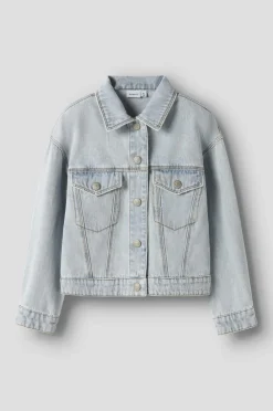 Name it Cowboyjakke nkfMila Light blue bleached denim Discount