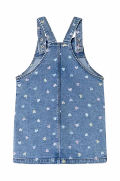 Name it Cowboynederdel nmfRosa Short Dnm Bibskirt 3555 Medium blue denim Discount
