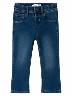 Name it Jeans>Jeans nmfSalli Boot Fleece Jeans 6427-an Dark blue denim