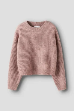 Name it Pullover nkfHolly LS Boxy Short Knit Deauville mauve Discount
