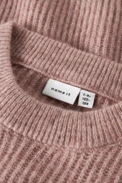 Name it Pullover nkfHolly LS Boxy Short Knit Deauville mauve Discount