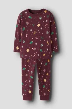 Name it Pyjamassæt nmnVismas LS Bordeaux New