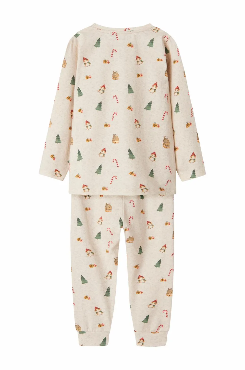 Name it Nattøj & Homewear>Pyjamassæt nmnRoccas Peyote melange